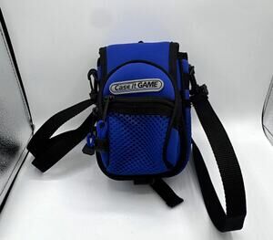 Case it Blue/Black Carrying Case w/ Strap & Zipper for Game Boy Advance